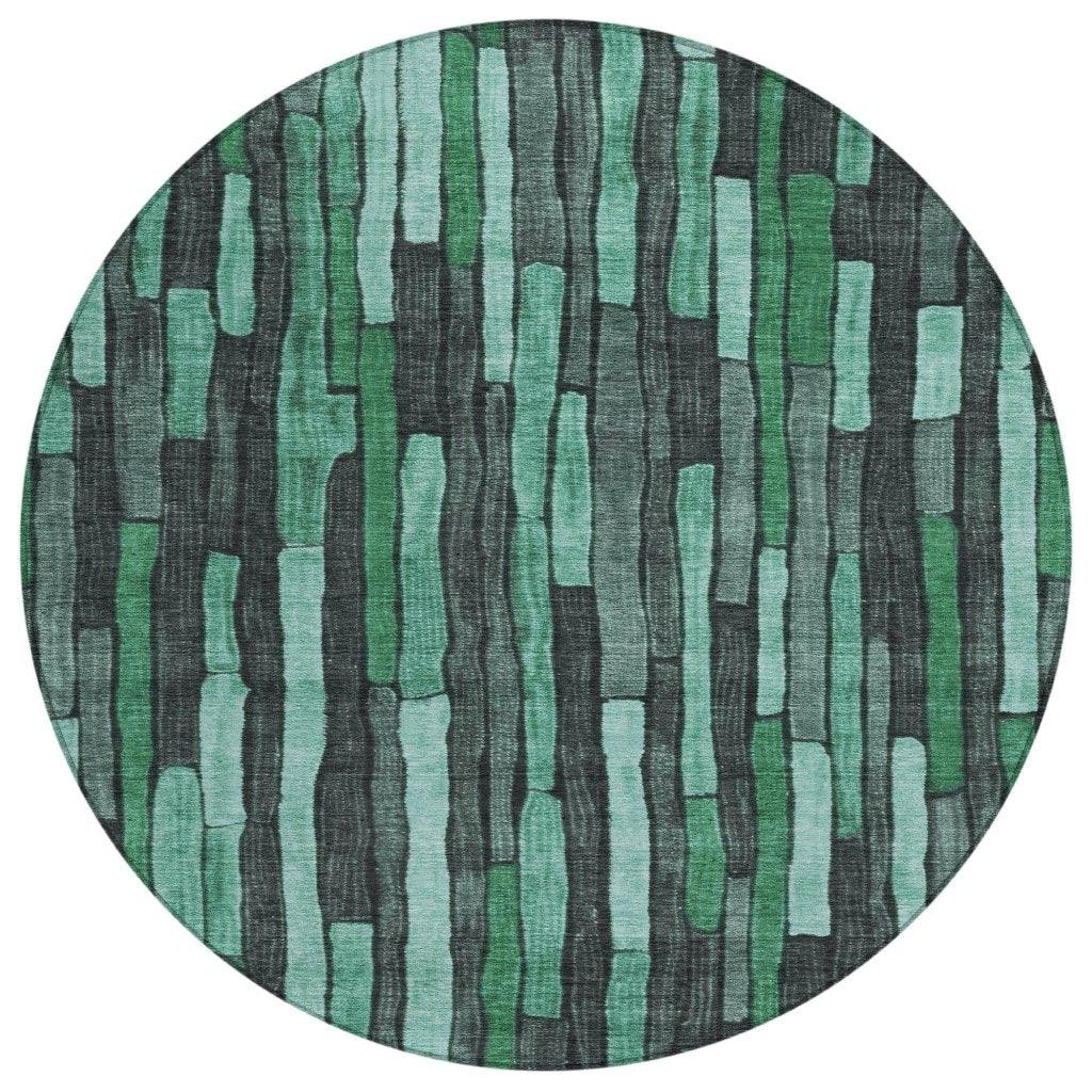 Sundal Green Washable Indoor - Outdoor Rug - LOOMLAN - LOOMLAN Rugs - Outdoor Rugs