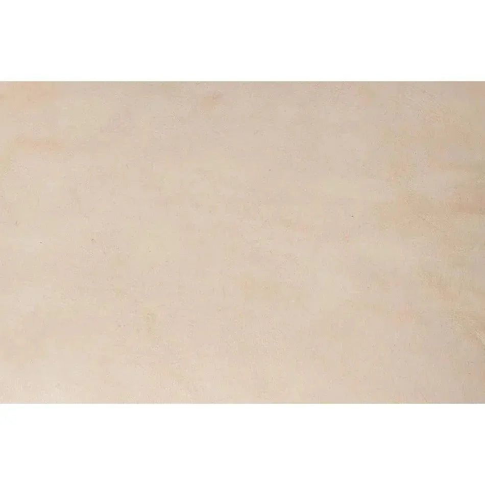 Sunday Afternoon Leather Beige Cube - LOOMLAN - Sarreid - Poufs and Stools