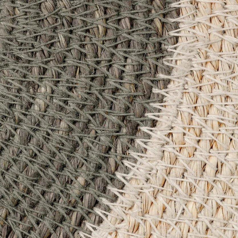 Sundial Seagrass Round Wall Art Rust-Framed Wall Art-Jamie Young-LOOMLAN