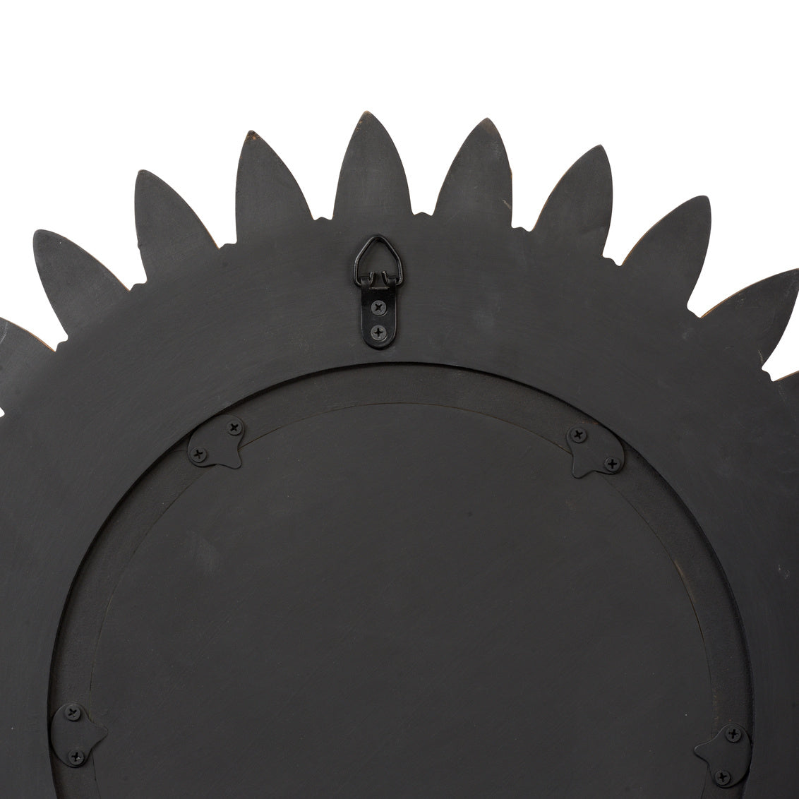 Sunflower Wood Round Wall MIrror