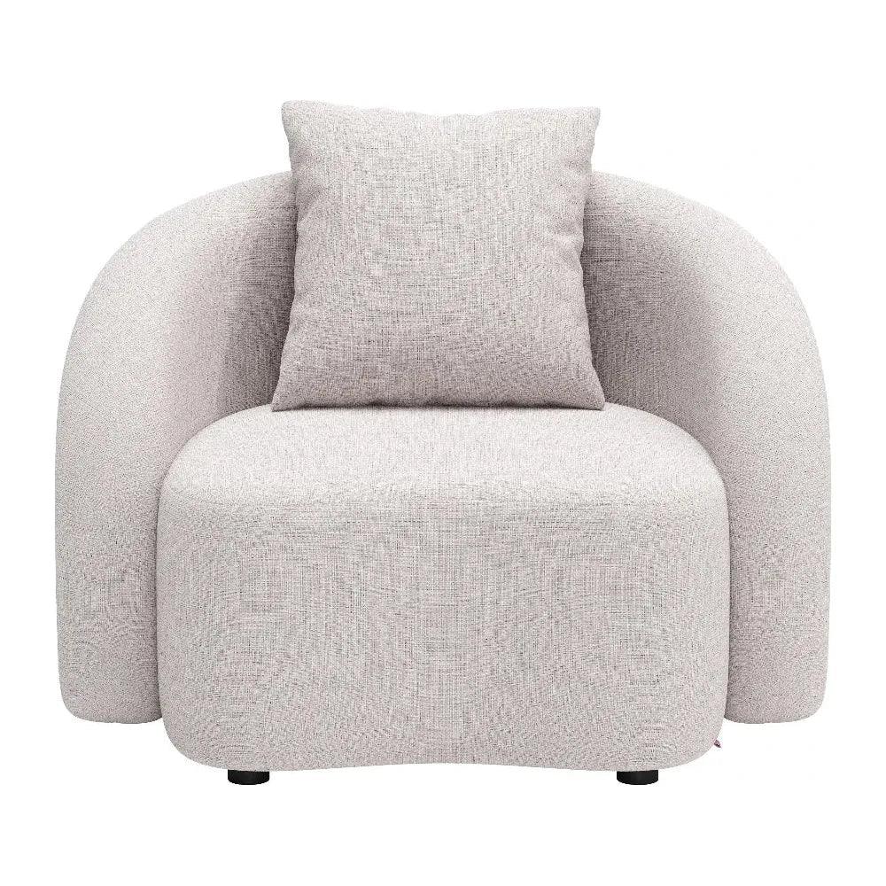Sunny Isles Beige Armless Accent Chair-Outdoor Accent Chairs-Zuo Modern-LOOMLAN