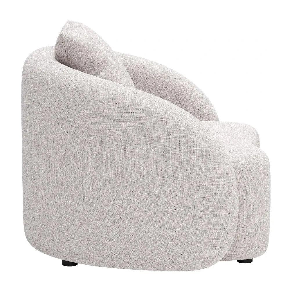 Sunny Isles Beige Armless Accent Chair-Outdoor Accent Chairs-Zuo Modern-LOOMLAN