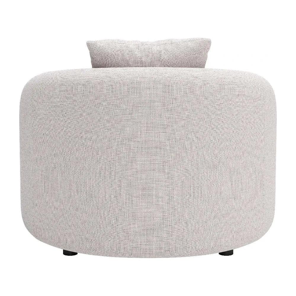 Sunny Isles Beige Armless Accent Chair-Outdoor Accent Chairs-Zuo Modern-LOOMLAN