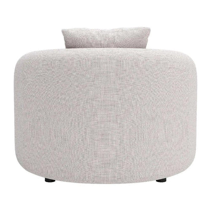 Sunny Isles Beige Armless Accent Chair-Outdoor Accent Chairs-Zuo Modern-LOOMLAN