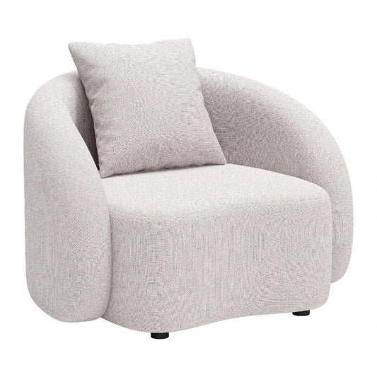 Sunny Isles Beige Armless Accent Chair-Outdoor Accent Chairs-Zuo Modern-LOOMLAN