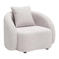 Sunny Isles Beige Armless Accent Chair-Outdoor Accent Chairs-Zuo Modern-LOOMLAN