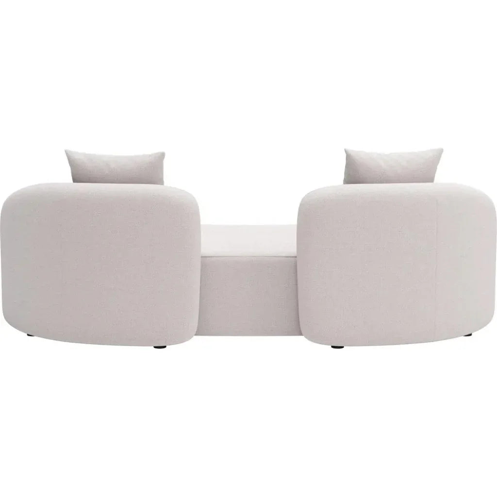 Sunny Isles Beige Loveseat - LOOMLAN - Zuo Modern - Outdoor Sofas & Loveseats