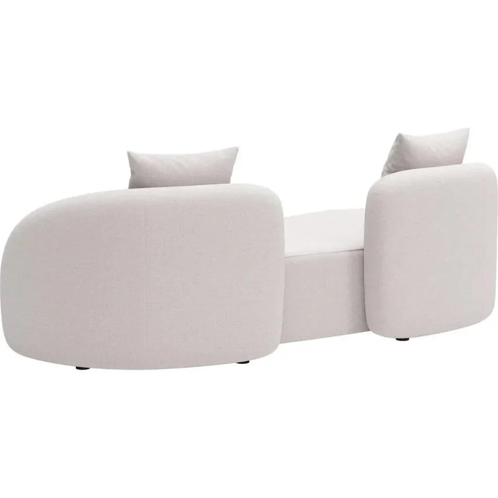 Sunny Isles Beige Loveseat - LOOMLAN - Zuo Modern - Outdoor Sofas & Loveseats