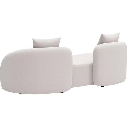 Sunny Isles Beige Loveseat - LOOMLAN - Zuo Modern - Outdoor Sofas & Loveseats