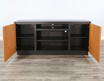 Sunset Dune Two Doors Black Media Cabinet