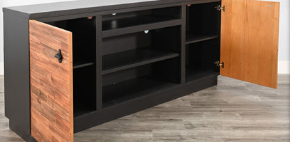 Sunset Dune Two Doors Black Media Cabinet