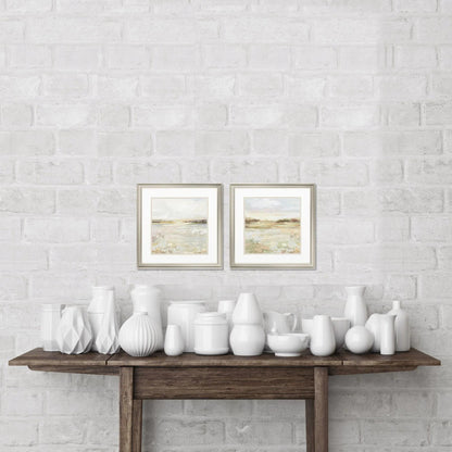 Sunset Glass Front Framed Wall Art 2PC