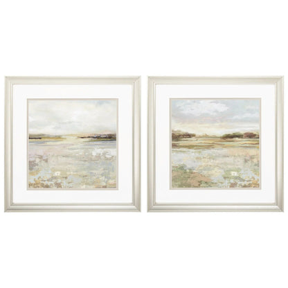 Sunset Glass Front Framed Wall Art 2PC