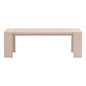 Sur Wooden Backless Outdoor Dining Bench-Outdoor Benches-Essentials For Living-LOOMLAN