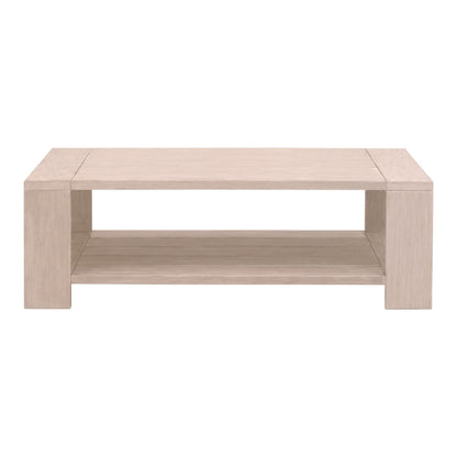 Sur Wooden Rectangular Outdoor Coffee Table-Outdoor Coffee Tables-Essentials For Living-LOOMLAN