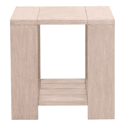 Sur Wooden Square Outdoor End Table