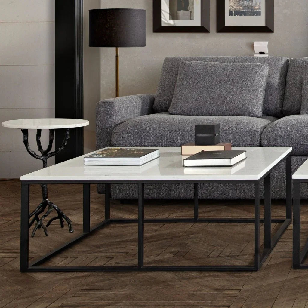 Surface Marble Top Square Cocktail Table - LOOMLAN - Diamond Sofa - Coffee Tables