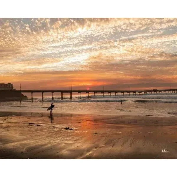 Surfers Sunset Coastal Wall Art Indoor Outdoor Canvas - LOOMLAN - LOOMLAN - Canvas Art
