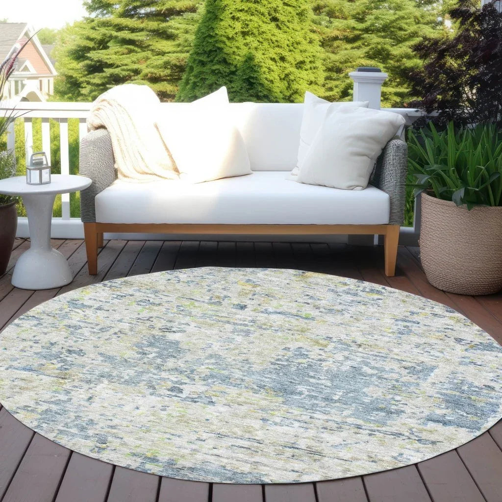 Suri Blue Washable Indoor-Outdoor Rug-Outdoor Rugs-LOOMLAN Rugs-LOOMLAN