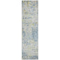 Suri Blue Washable Indoor-Outdoor Rug-Outdoor Rugs-LOOMLAN Rugs-2'3" x 7'6"-LOOMLAN