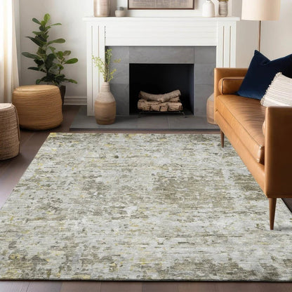 Suri Brown Washable Indoor-Outdoor Rug-Outdoor Rugs-LOOMLAN Rugs-LOOMLAN