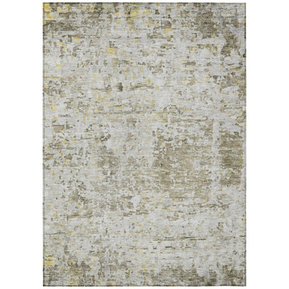 Suri Brown Washable Indoor-Outdoor Rug-Outdoor Rugs-LOOMLAN Rugs-2'6" x 3'10"-LOOMLAN