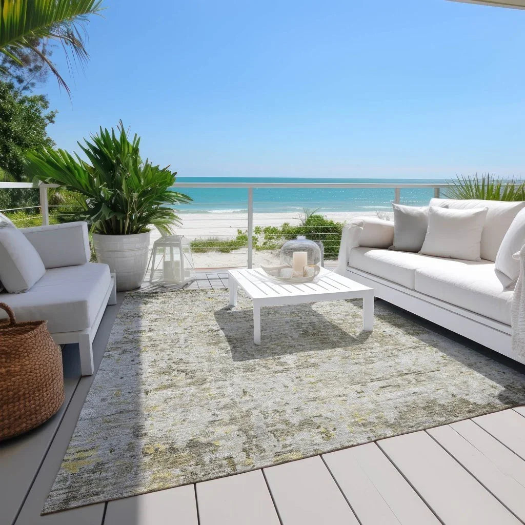 Suri Brown Washable Indoor-Outdoor Rug-Outdoor Rugs-LOOMLAN Rugs-LOOMLAN