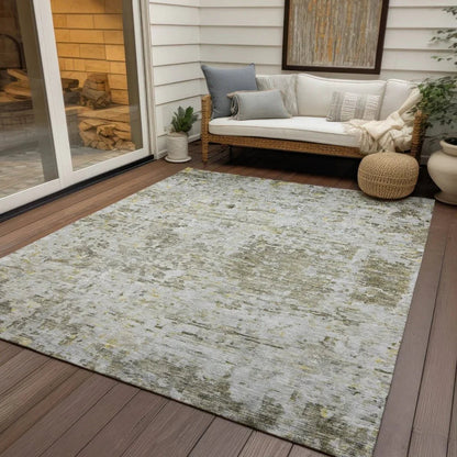 Suri Brown Washable Indoor-Outdoor Rug-Outdoor Rugs-LOOMLAN Rugs-LOOMLAN