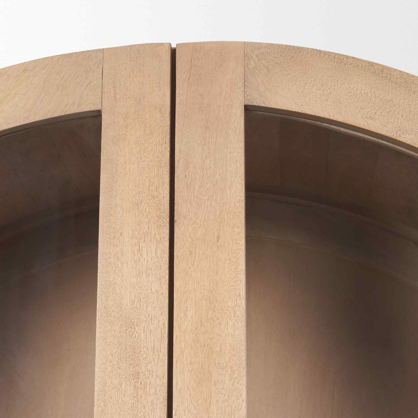 Suri Glass Doors Arched Bookcase