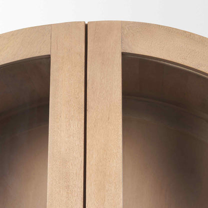 Suri Glass Doors Arched Bookcase