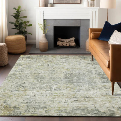Suri Green Washable Indoor-Outdoor Rug-Outdoor Rugs-LOOMLAN Rugs-LOOMLAN