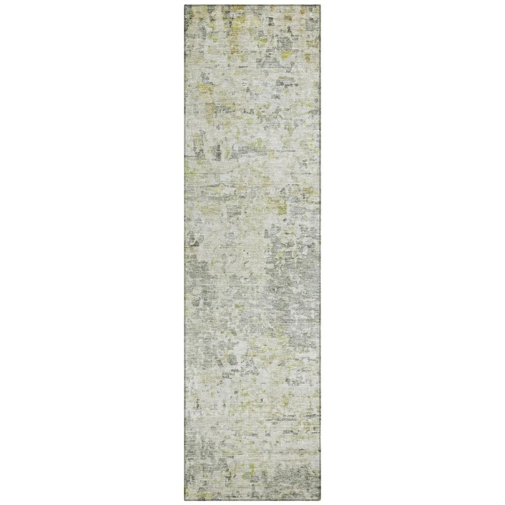 Suri Green Washable Indoor-Outdoor Rug-Outdoor Rugs-LOOMLAN Rugs-2'3" x 7'6"-LOOMLAN