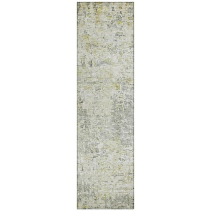 Suri Green Washable Indoor-Outdoor Rug-Outdoor Rugs-LOOMLAN Rugs-2'3" x 7'6"-LOOMLAN
