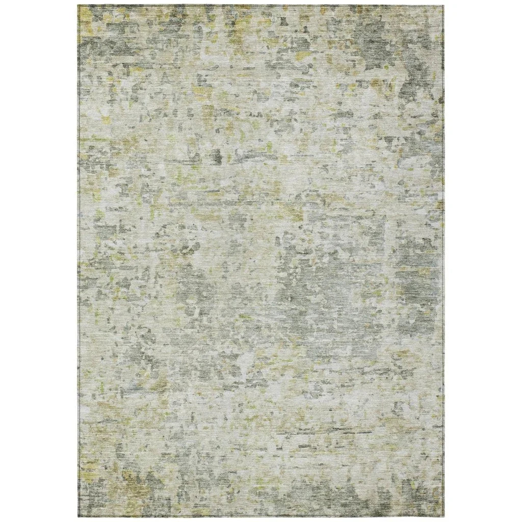 Suri Green Washable Indoor-Outdoor Rug-Outdoor Rugs-LOOMLAN Rugs-2'6" x 3'10"-LOOMLAN