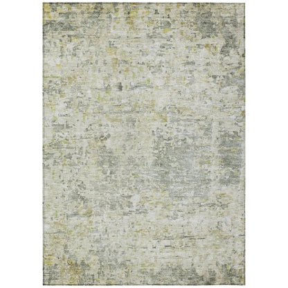 Suri Green Washable Indoor-Outdoor Rug-Outdoor Rugs-LOOMLAN Rugs-2'6" x 3'10"-LOOMLAN