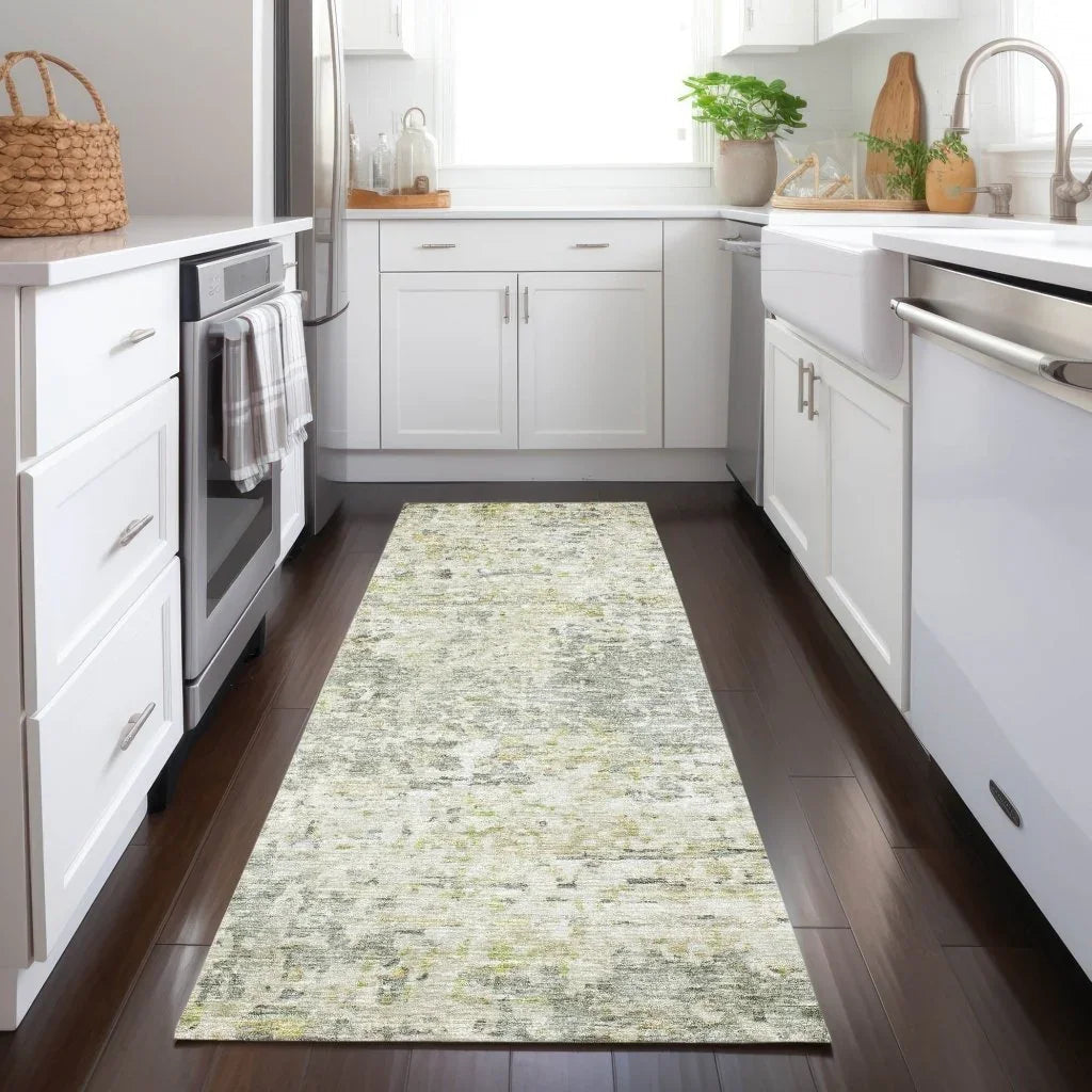 Suri Green Washable Indoor-Outdoor Rug-Outdoor Rugs-LOOMLAN Rugs-LOOMLAN