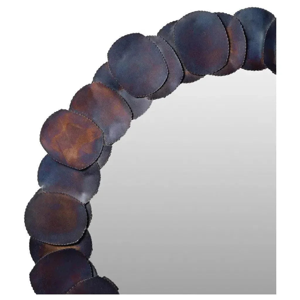 Suri Iron Round Mirror - LOOMLAN - Urbia - Wall Mirrors