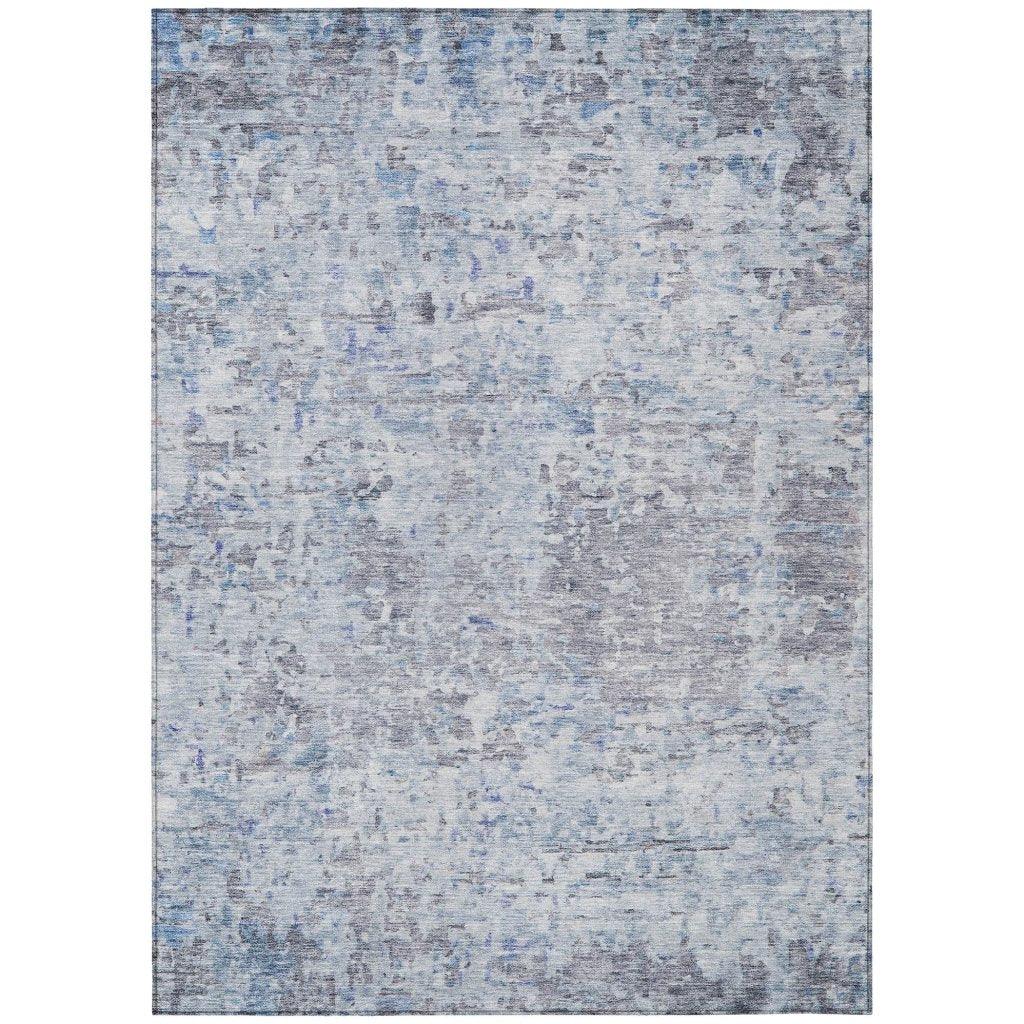 Suri Sky Washable Indoor-Outdoor Rug-Outdoor Rugs-LOOMLAN Rugs-2'6" x 3'10"-LOOMLAN
