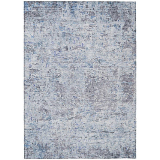 Suri Sky Washable Indoor-Outdoor Rug-Outdoor Rugs-LOOMLAN Rugs-2'6" x 3'10"-LOOMLAN