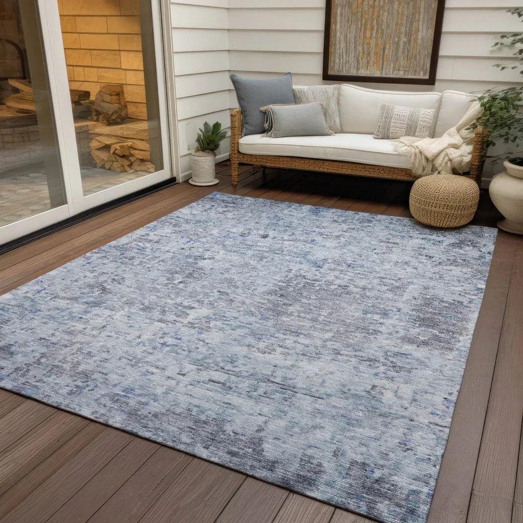 Suri Sky Washable Indoor-Outdoor Rug-Outdoor Rugs-LOOMLAN Rugs-LOOMLAN