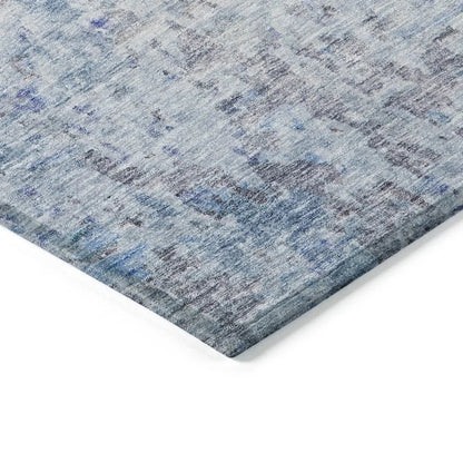 Suri Sky Washable Indoor-Outdoor Rug-Outdoor Rugs-LOOMLAN Rugs-LOOMLAN
