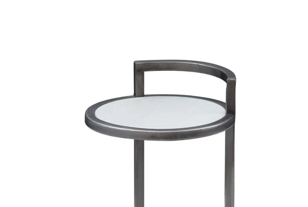 Surrey Metal Framed Round Scatter Table - LOOMLAN - Bassett Mirror - Side Tables