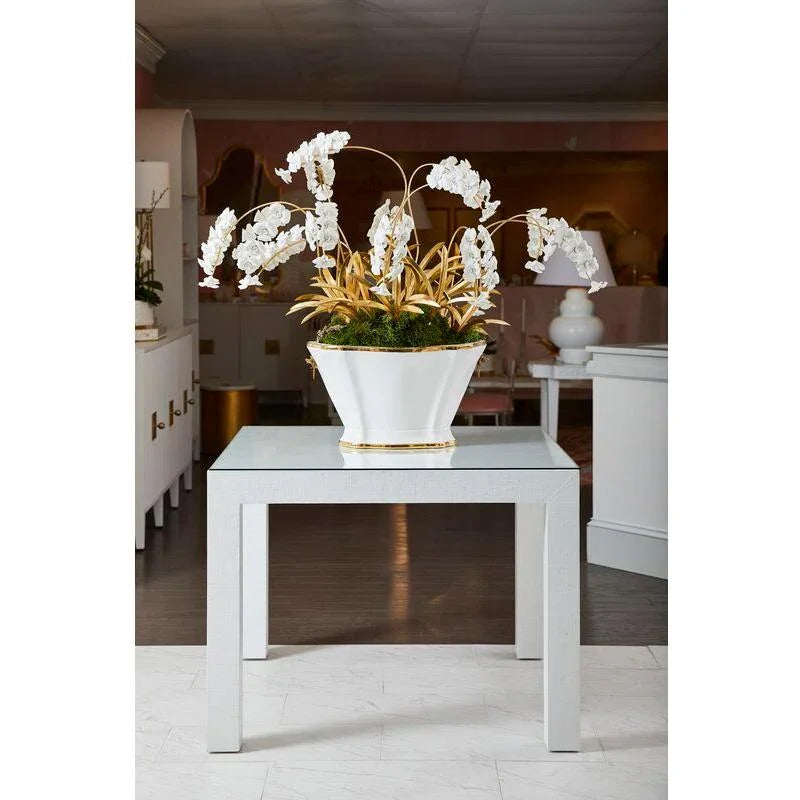 Susan Elegant Design White Planter - LOOMLAN - Chelsea House - Planters