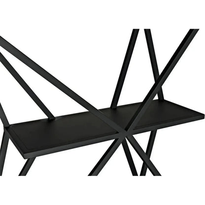 Sutro Shelf, Black Steel-Etageres-Noir-LOOMLAN