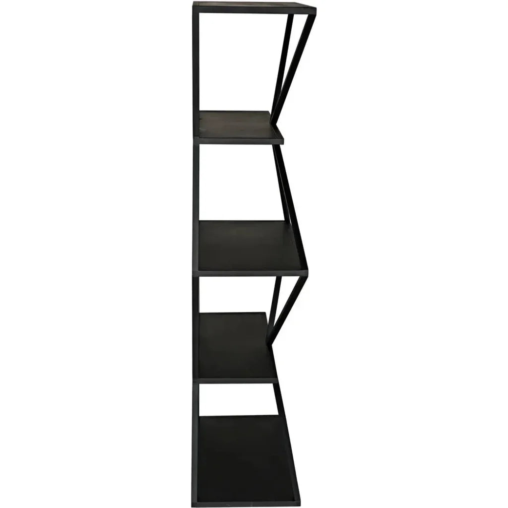 Sutro Shelf, Black Steel-Etageres-Noir-LOOMLAN