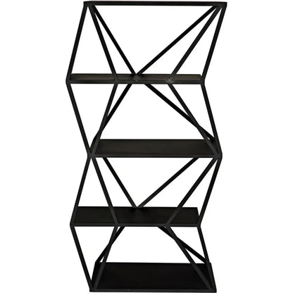 Sutro Shelf, Black Steel-Etageres-Noir-LOOMLAN