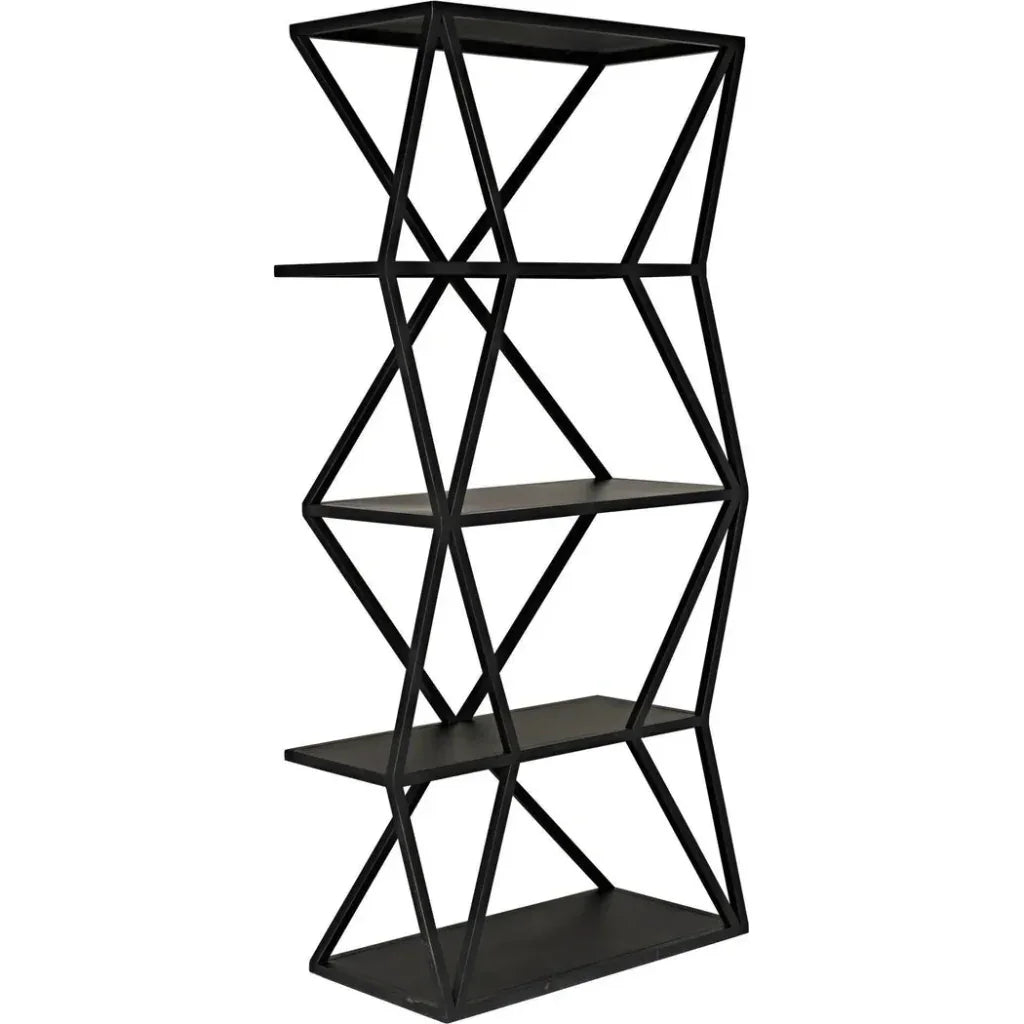 Sutro Shelf, Black Steel-Etageres-Noir-LOOMLAN