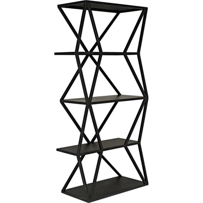 Sutro Shelf, Black Steel-Etageres-Noir-LOOMLAN
