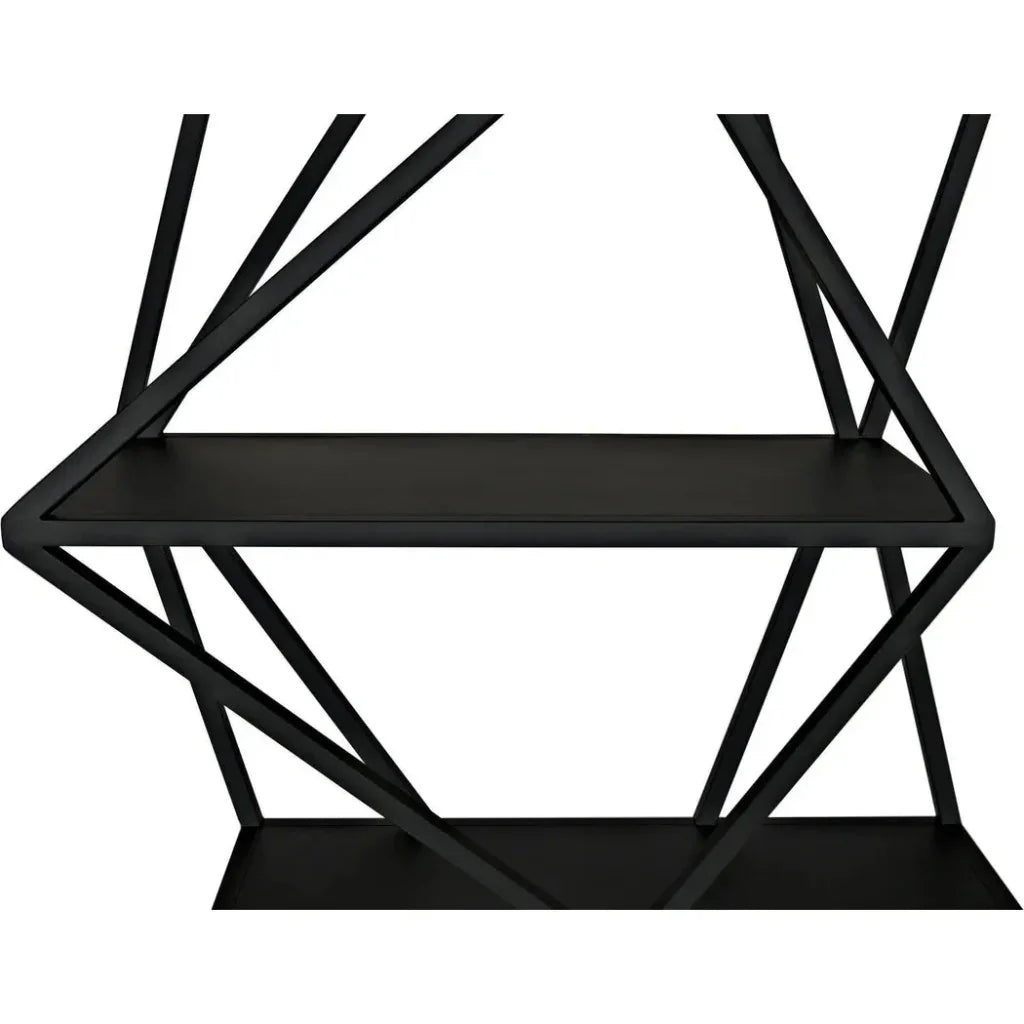Sutro Shelf, Black Steel-Etageres-Noir-LOOMLAN