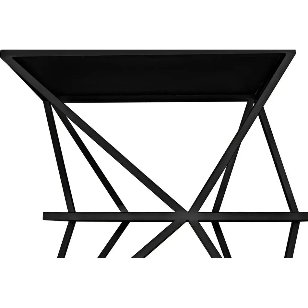 Sutro Shelf, Black Steel-Etageres-Noir-LOOMLAN